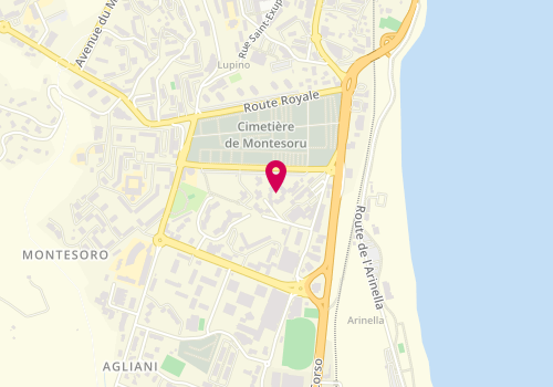 Plan de Paradisu Di Grano, Centre Centre Commercial Montesoro le Polygone, 20600 Bastia