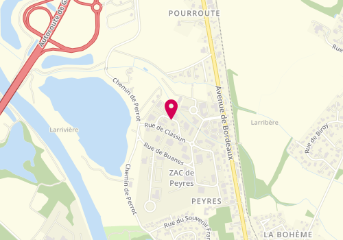 Plan de Betna Freres, Zone Aménagement Peyres Rue Bahus Soubiran, 40800 Aire-sur-l'Adour