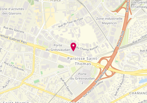 Plan de Castorama, Zone Aménagement De
Rue du Champ Roman, 38400 Saint-Martin-d'Hères