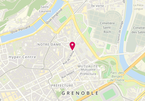 Plan de Le Temps du Lilas, 54 Rue Très Cloîtres, 38000 Grenoble