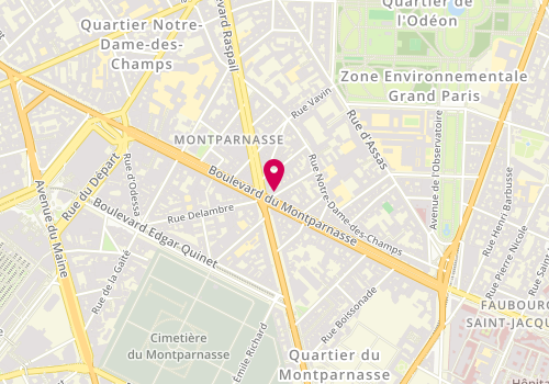 Plan de Bouquet's Montparnasse, 115 Boulevard du Montparnasse, 75006 Paris
