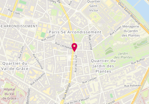 Plan de Indé-Sens, 73 Rue Monge, 75005 Paris