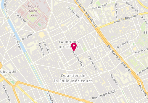 Plan de Flexa, 166 Rue Saint-Maur, 75011 Paris