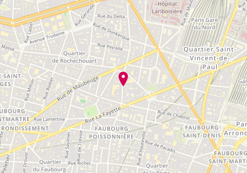 Plan de Gladys, 98 Rue du Faubourg Poissonnière, 75010 Paris