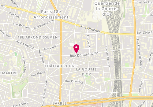 Plan de Atelier Floral Anthony, 74 Rue Doudeauville, 75018 Paris