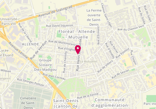 Plan de A'Brico, 75 Rue Henri Barbusse, 93200 Saint-Denis