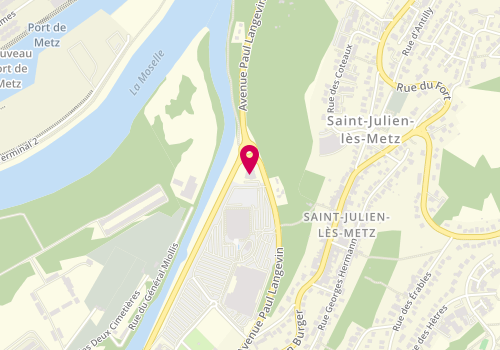 Plan de Aux Poissons Exotiques, 16 avenue Paul Langevin, 57070 Saint-Julien-lès-Metz